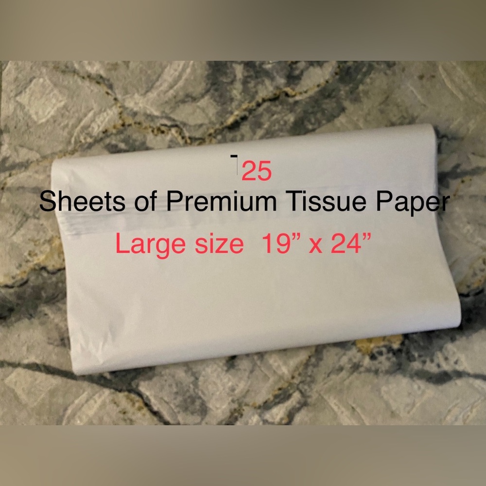 25 Sheets of tissue Paper large size